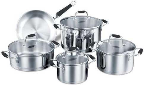 Korkmaz Flora - sada nerezových hrnců černá