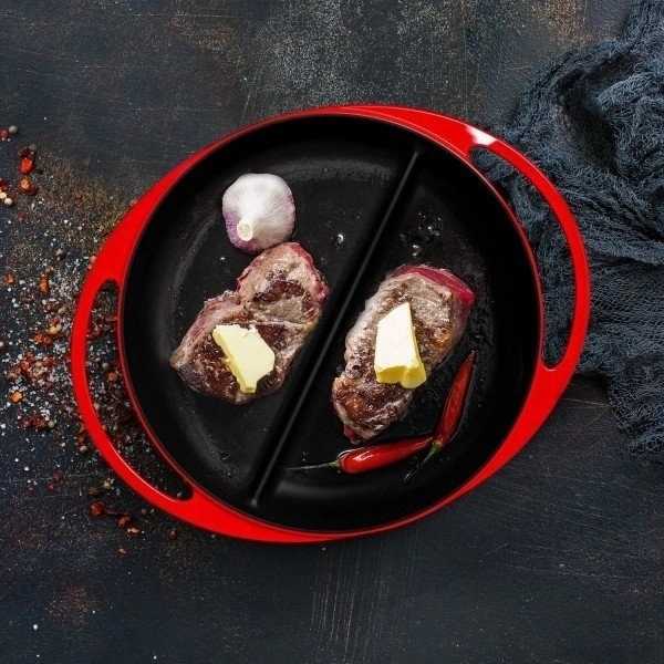 Lava Metal DUO litinová pánev 20cm - červená