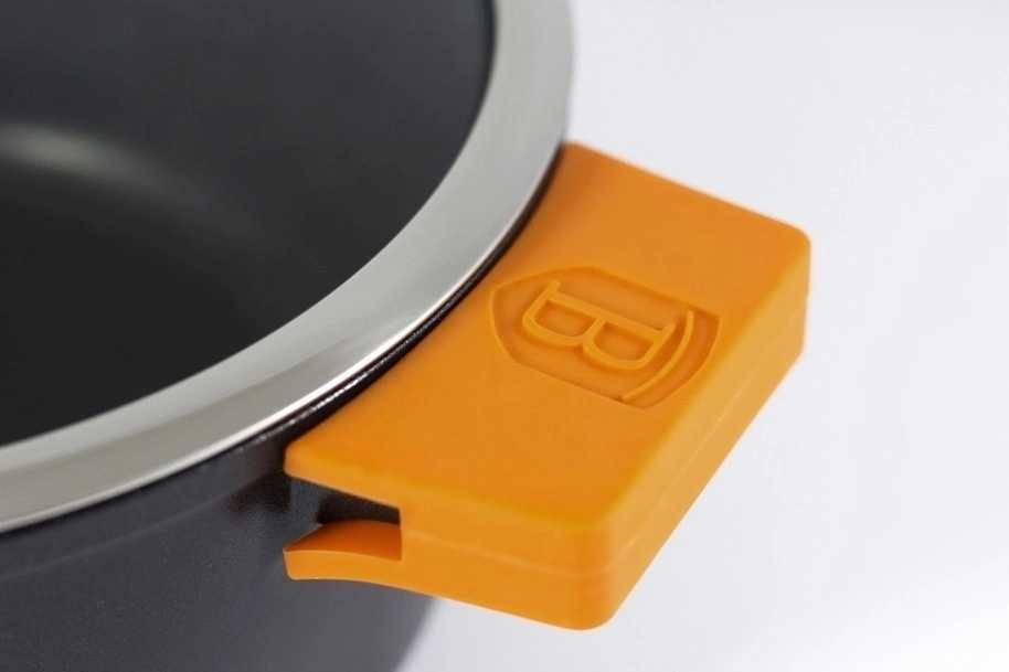 Berlingerhaus Hrnec s mramorovým povrchem a poklicí 28 cm Granit Diamond Line