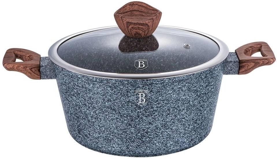 Berlingerhaus Kastrol s mramorovým povrchem a poklicí 20 cm Forest Line