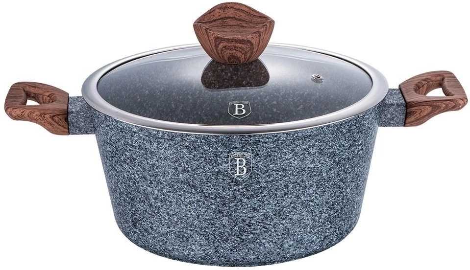 Berlingerhaus Kastrol s mramorovým povrchem a poklicí 20 cm Forest Line