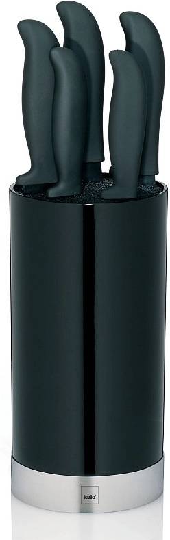 Kela Sada kuchyňských nožů 5 ks ve stojanu ACIDA černá