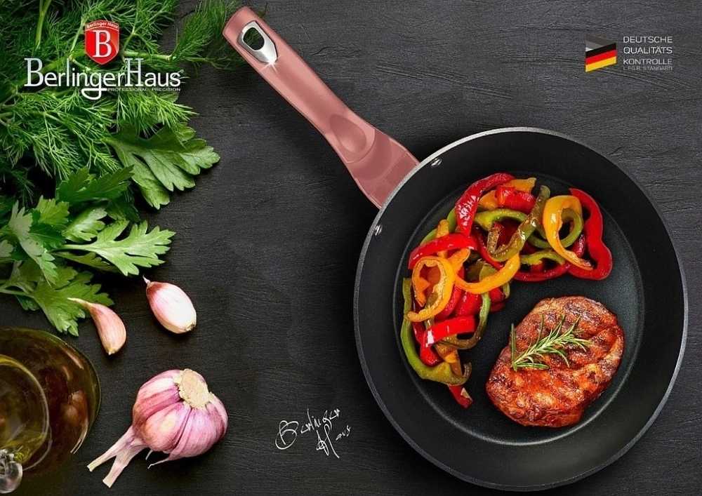 Berlingerhaus Sada nádobí s mramorovým povrchem 15 ks I-Rose Edition