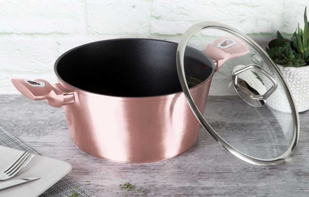 Berlingerhaus Sada nádobí s mramorovým povrchem 15 ks I-Rose Edition