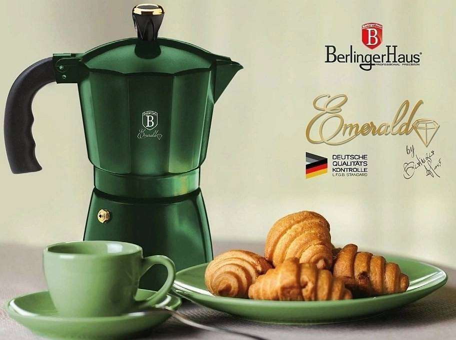 Berlingerhaus Konvice na espresso 2 šálky Emerald Collection