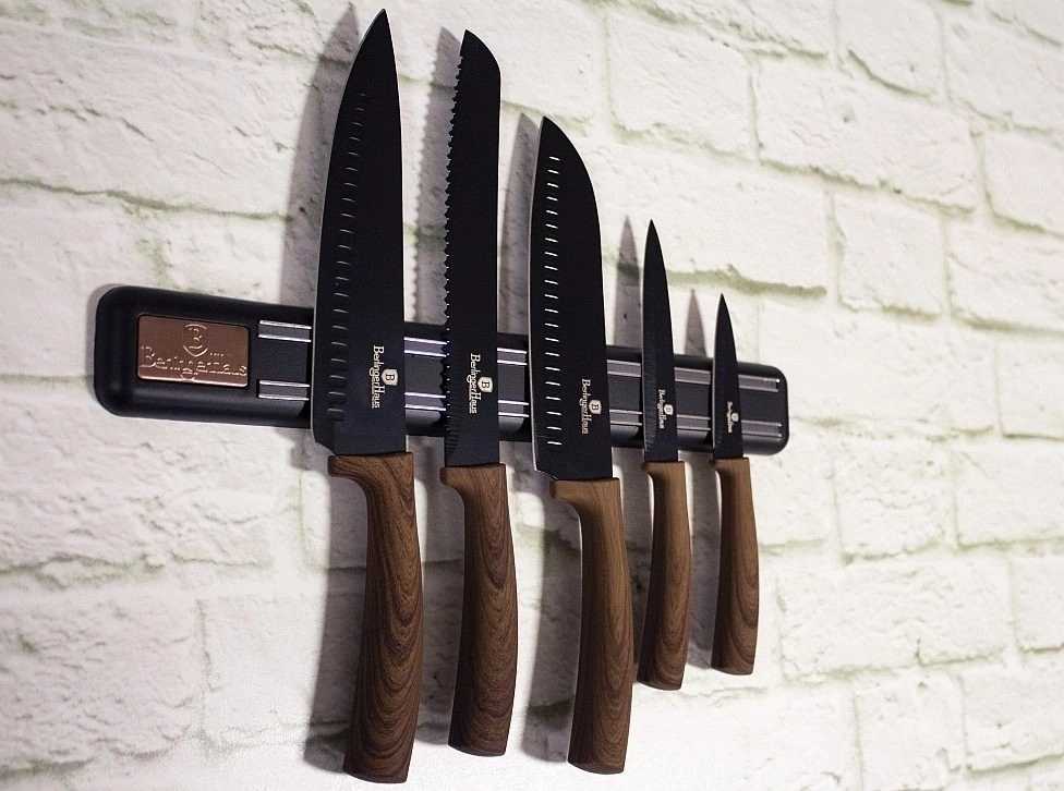 Berlingerhaus Sada nožů s nepřilnavým povrchem a magnetickým držákem 6 ks Forest Line