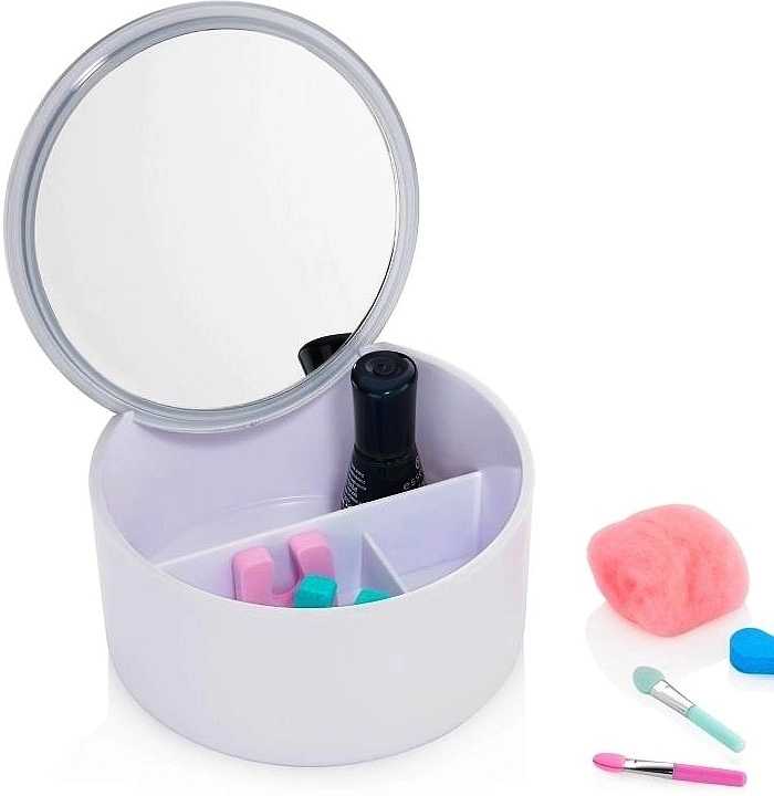 Kela Kosmetická dóza a zrcátko 2v1 TILDA bílá