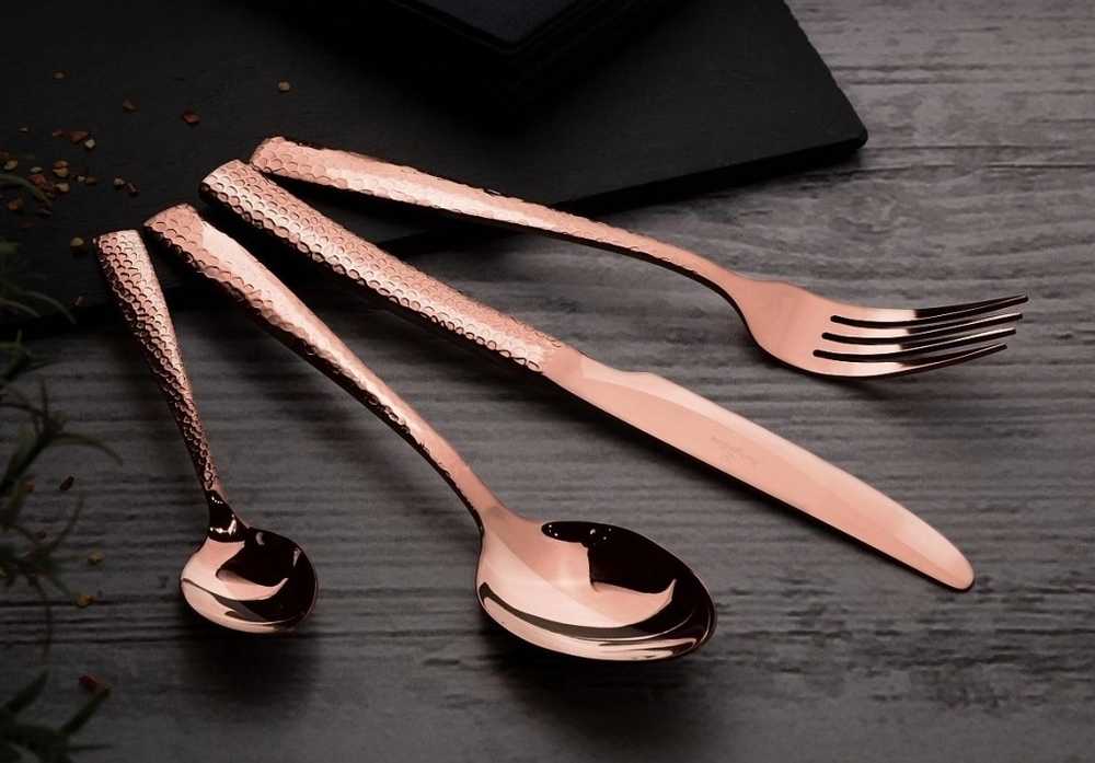 Berlingerhaus Sada příborů 24 ks nerez Rosegold Metallic Line