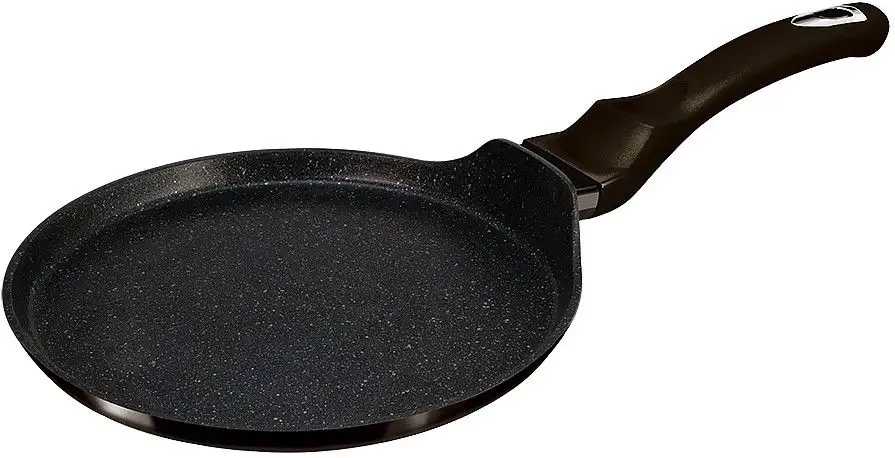 Berlingerhaus Pánev na palačinky s mramorovým povrchem 25 cm Shiny Black Collection