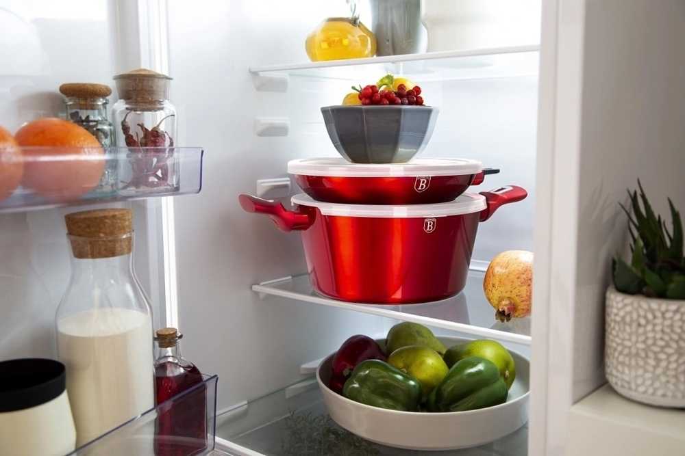 Berlingerhaus Sada nádobí s mramorovým povrchem 24 ks Burgundy Metallic Line