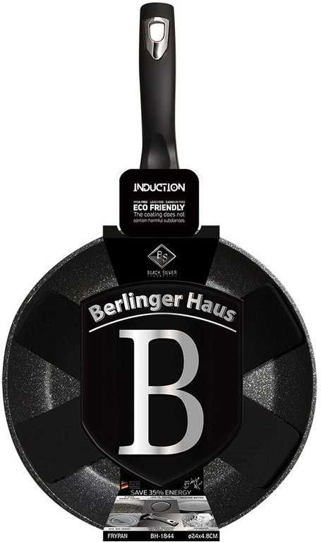 Berlingerhaus Pánev s mramorovým povrchem 24 cm Black Silver Collection