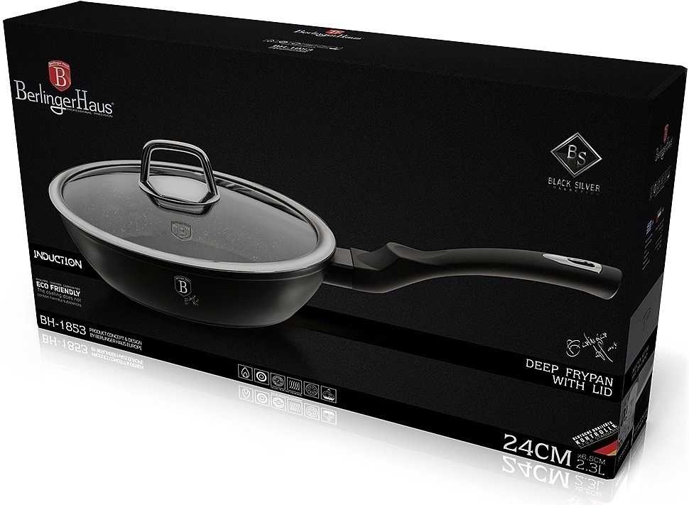 Berlingerhaus Pánev hluboká s poklicí 24 cm Black Silver Collection