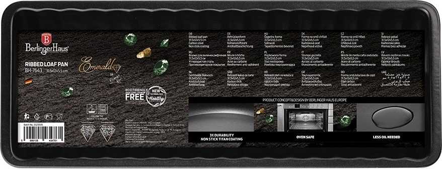 Berlingerhaus Forma na srnčí hřbet s nepřilnavým povrchem Emerald Collection