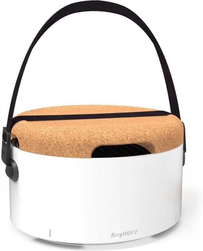 Berghoff Gril na dřevěné uhlí stolní LEO bílá