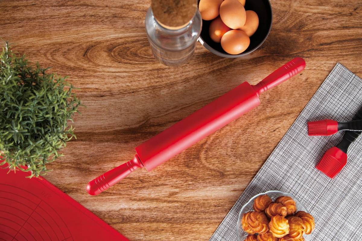 Berlingerhaus Váleček na těsto silikonový Burgundy Metallic Line