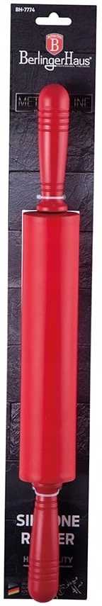Berlingerhaus Váleček na těsto silikonový Burgundy Metallic Line