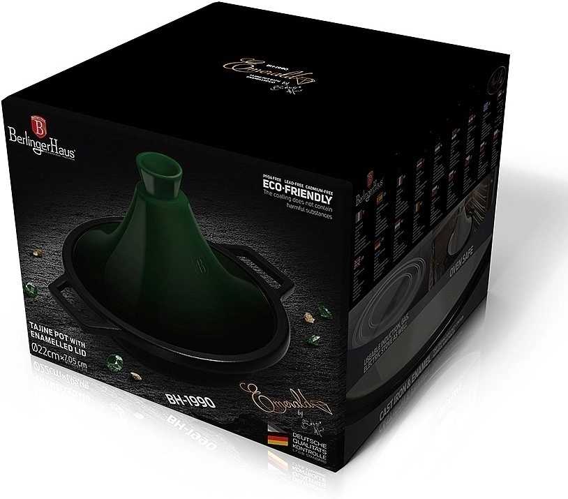 Berlingerhaus Tajine s víkem litinový 30 cm Emerald Collection