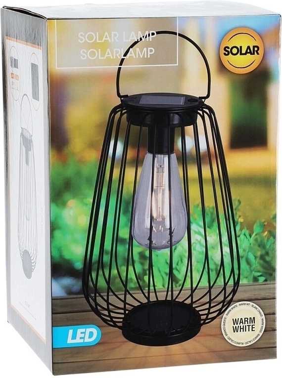 Progarden Lucerna s LED žárovkou kovová 15,5 x 25,5 cm malý ovál