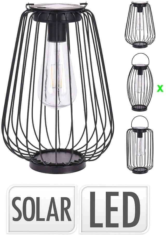 Progarden Lucerna s LED žárovkou kovová 15,5 x 25,5 cm malý ovál