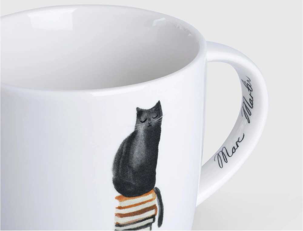 Maxwell & Williams Feline Friends Hrnek Well Read Cat, Feline Friends, 400 ml