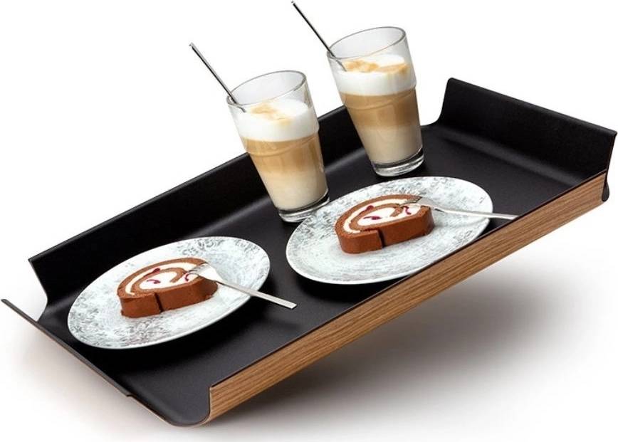 Continenta Protiskluzový servírovací podnos 41 cm x 29.5 cm, černý