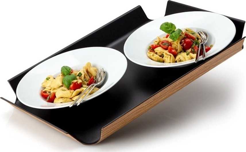 Continenta Protiskluzový servírovací podnos 41 cm x 29.5 cm, černý