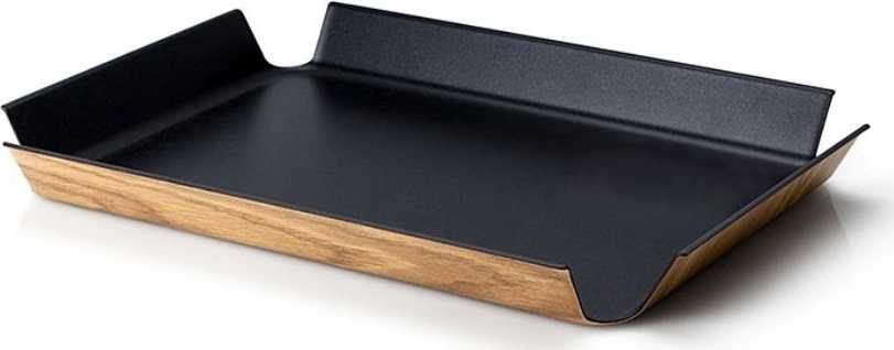 Continenta Protiskluzový servírovací podnos 41 cm x 29.5 cm, černý