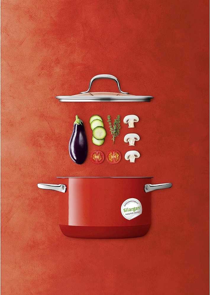 Silit Hrnec s poklicí nízký Passion červený, 20 cm