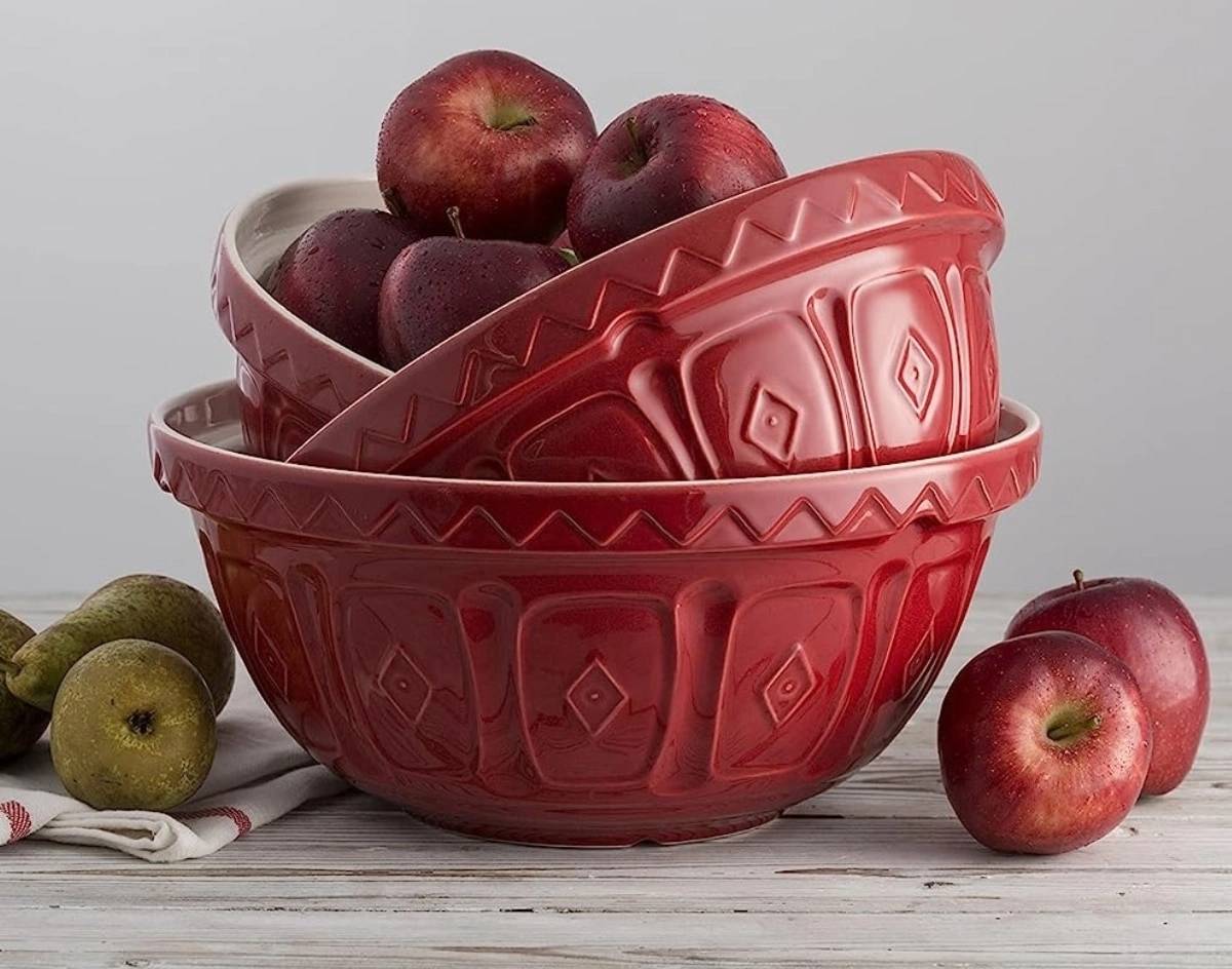 Mason Cash Mísa na těsto 2 l, červená