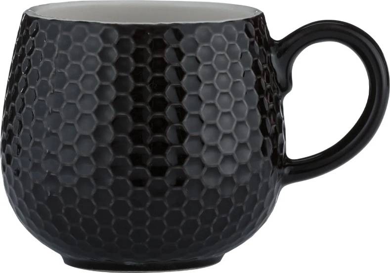 Mason Cash Hrnek s motivem medové plástve, 350 ml, černá