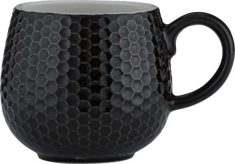 Mason Cash Hrnek s motivem medové plástve, 350 ml, černá