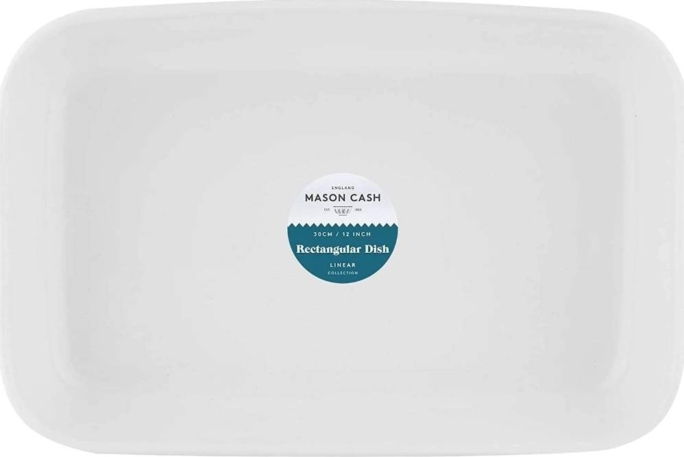 Mason Cash Linear Collection Zapékací mísa 30 cm, bílá