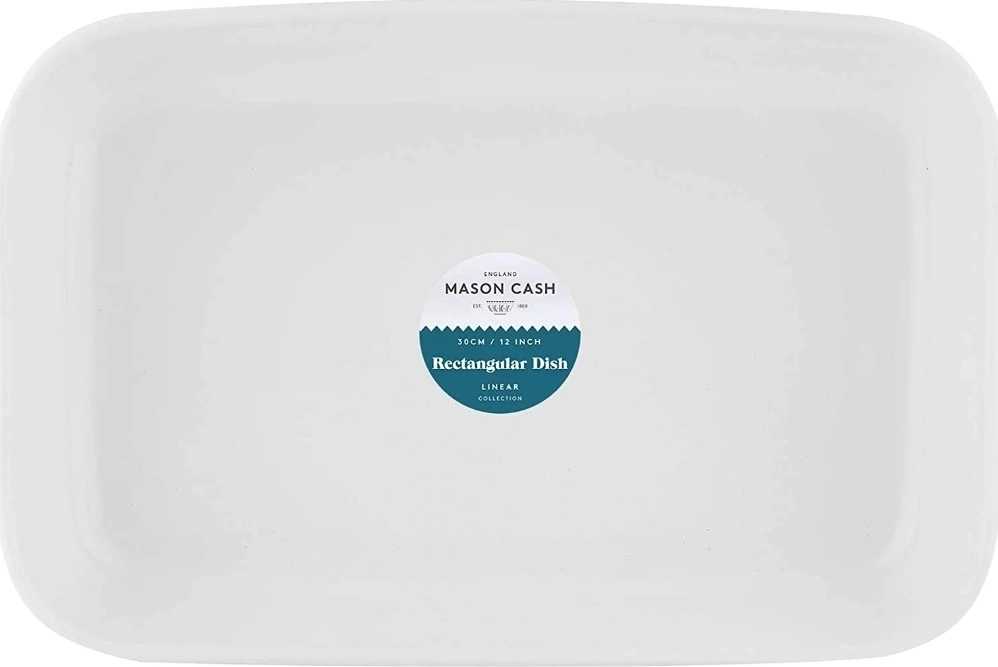 Mason Cash Linear Collection Zapékací mísa 30 cm, bílá