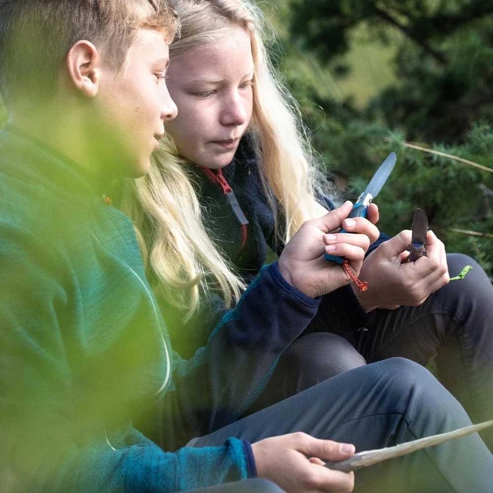 Opinel Outdoor Junior Dětský zavírací nůž N°07 Outdoor Junior, blistr, modrý