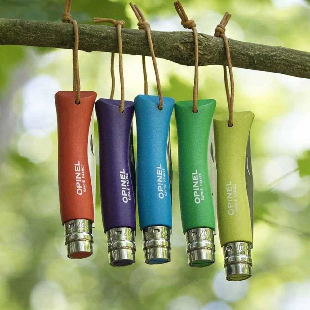 Opinel Colorama Zavírací nůž N°07, 8 cm, mandarinková, blistr