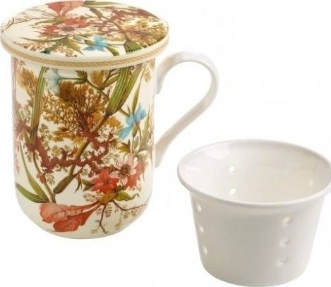 Maxwell & Williams William Kilburn Hrnek s porc. sítkem 300 ml, Cottage Blossom