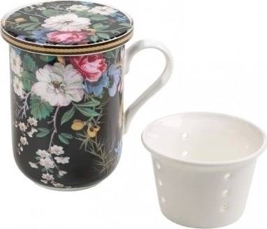 Maxwell & Williams William Kilburn Hrnek s porc. sítkem 300 ml, Midnight Blossom