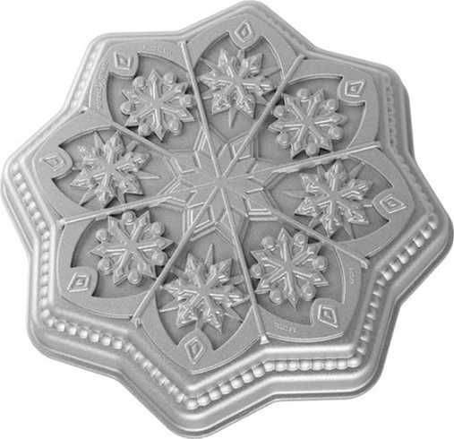 Nordic Ware Holiday Silver Collection Forma na bábovku SLADKÁ VLOČKA