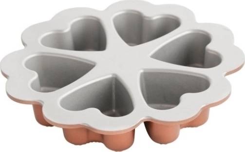 Nordic Ware Spring & Summer Collection Forma na 6 dortíků SRDÍČKA