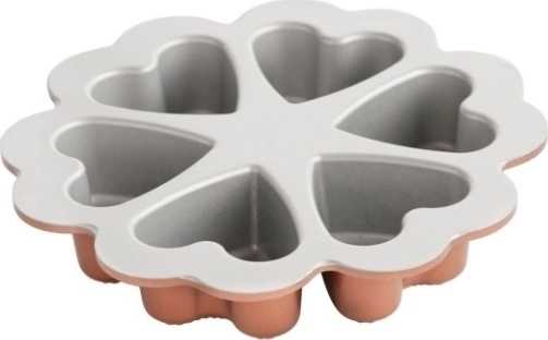 Nordic Ware Spring & Summer Collection Forma na 6 dortíků SRDÍČKA