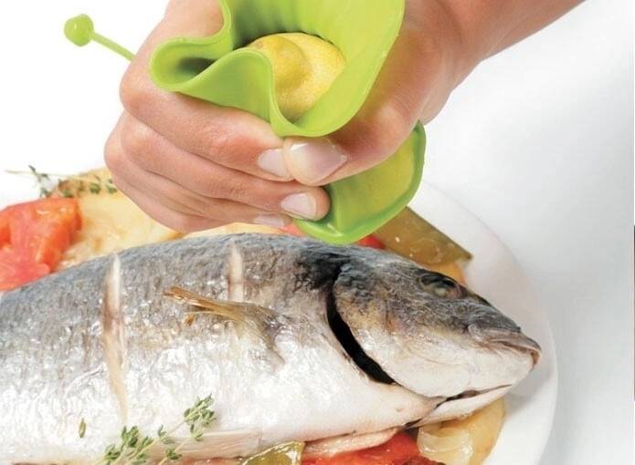 Lékué Silikonový návlek na mačkání citrónu, zelený