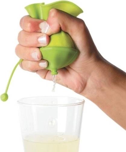 Lékué Silikonový návlek na mačkání citrónu, zelený