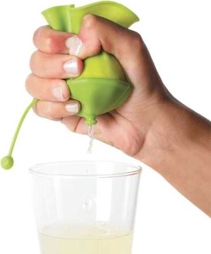 Lékué Silikonový návlek na mačkání citrónu, zelený