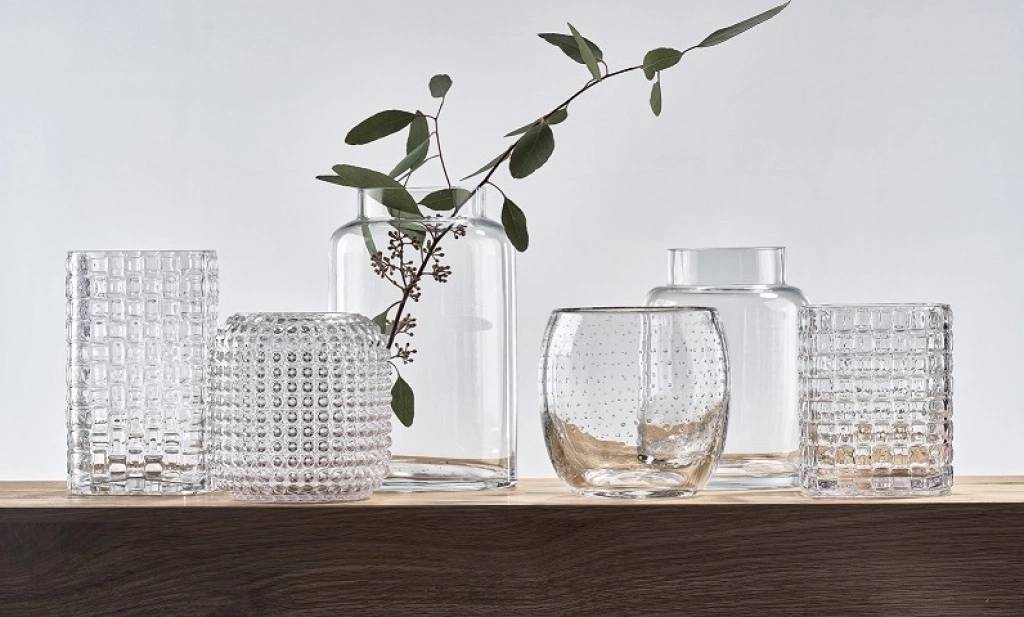 Villa Collection Váza drua clear 20 cm