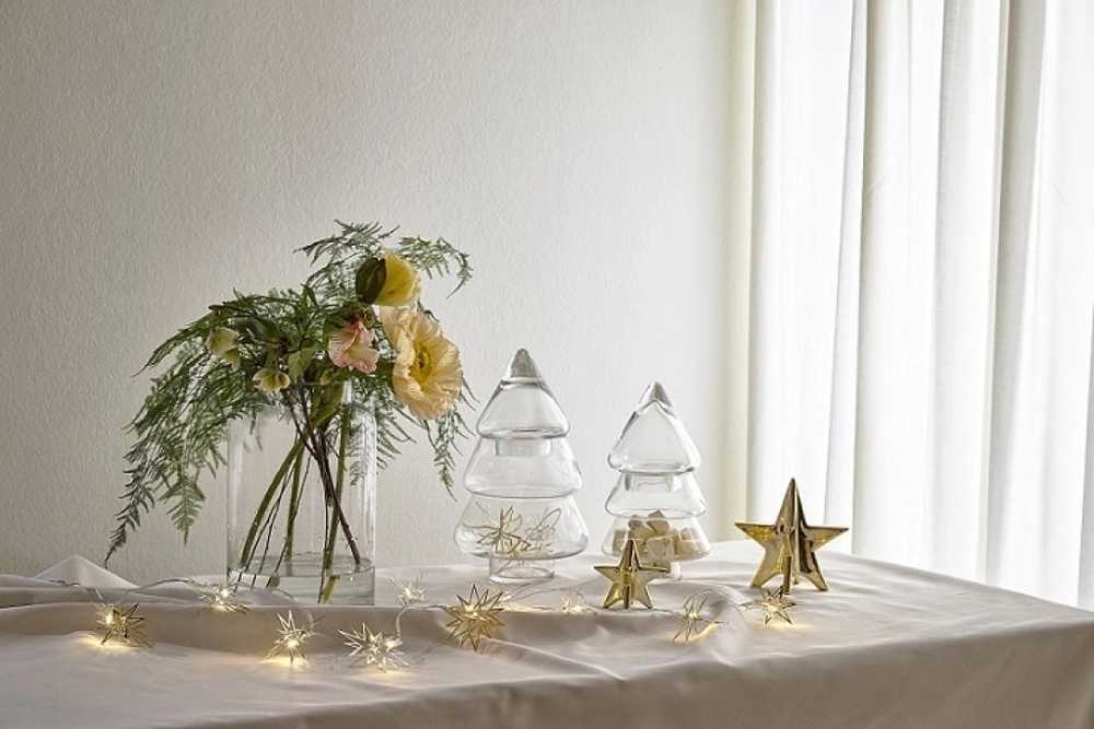 Villa Collection Váza drua clear 20 cm