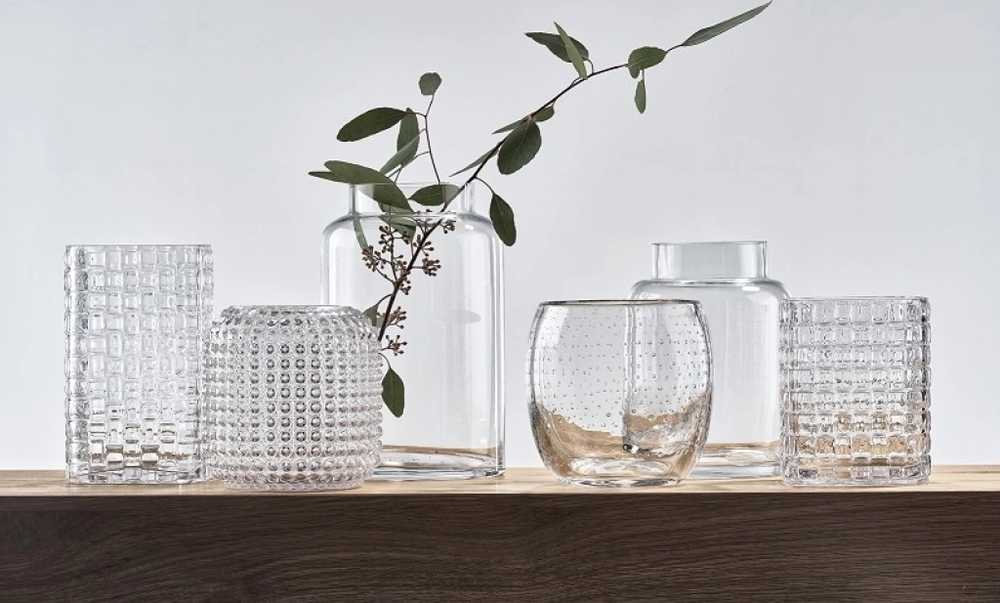 Villa Collection Váza drua clear 20 cm