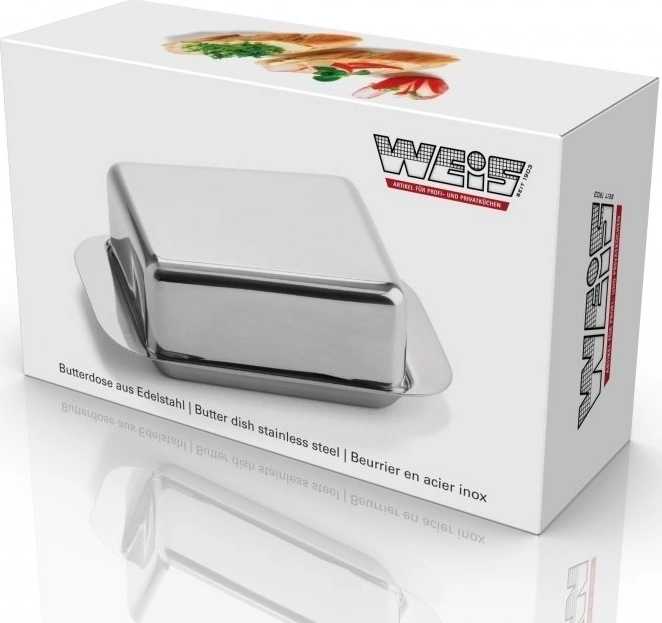 Weis Dóza na máslo nerezová