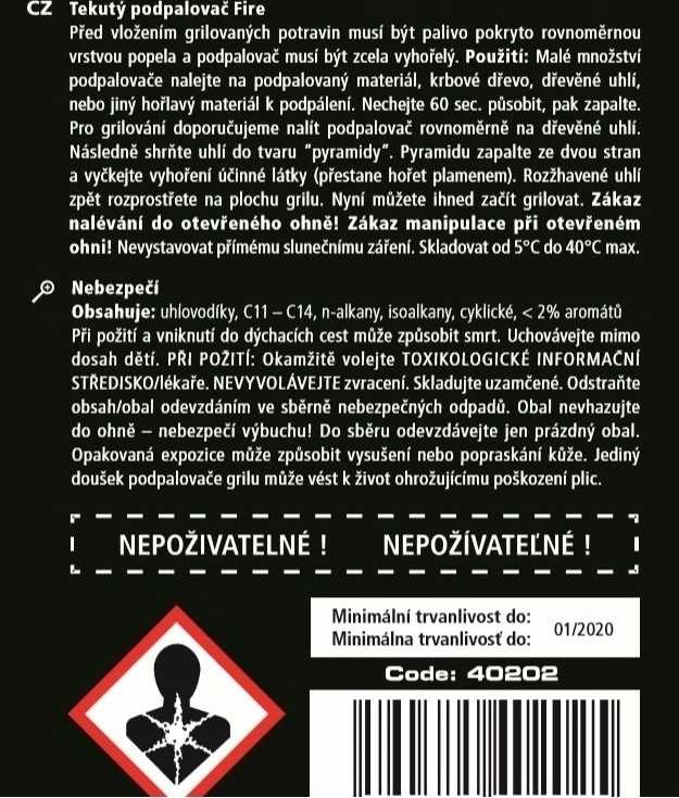 Mandy Tekutý podpalovač 1l