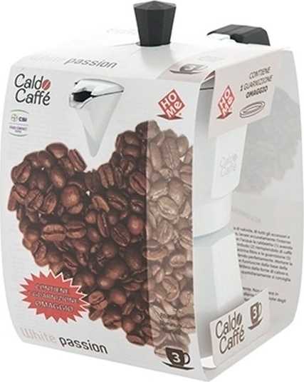 Pengo Pengo Caldo Moka kávovar Caldo na 3 šálky bílý