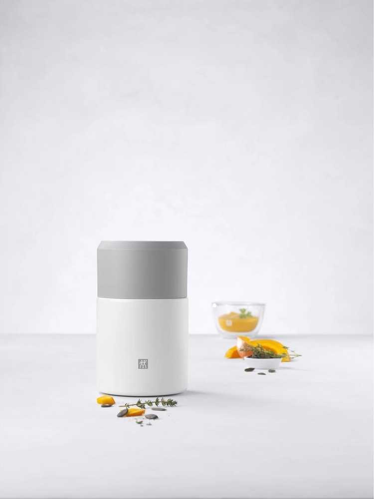 Zwilling Dvoustěnná nerezová termonádoba na jídlo Thermo, 0,7 l, bílá